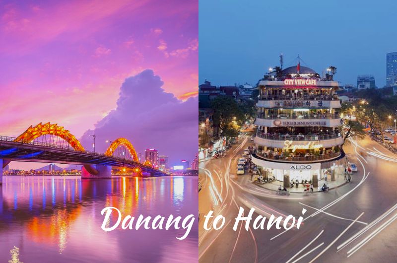 The train journey from Da Nang to Hanoi provides stunning views of Vietnam’s landscapes.